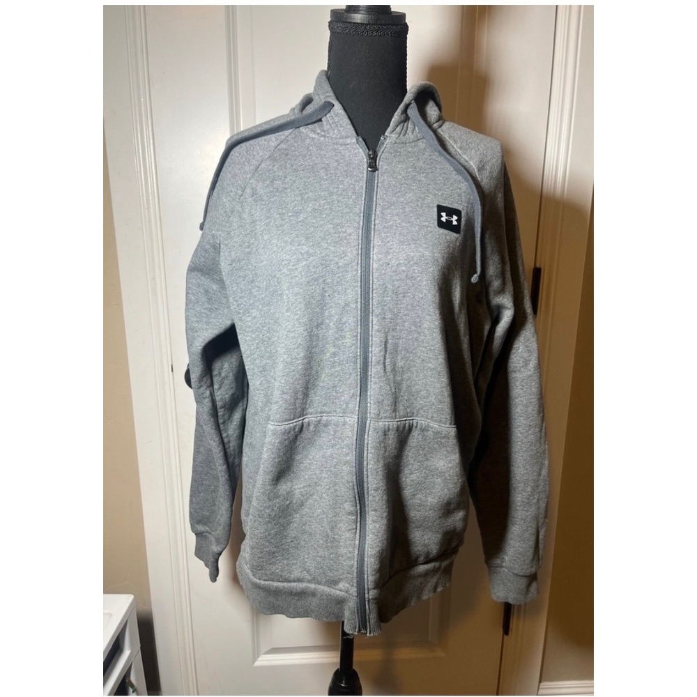 Under Armour Women's Grey Zip Up Hoodie Athletic Casual Comfort M/L